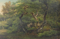 KS 1990 009
<br/>
Groep eiken aan de rand van een bos
<br/>
<em>Springer, Cornelis (1817-1891)</em>